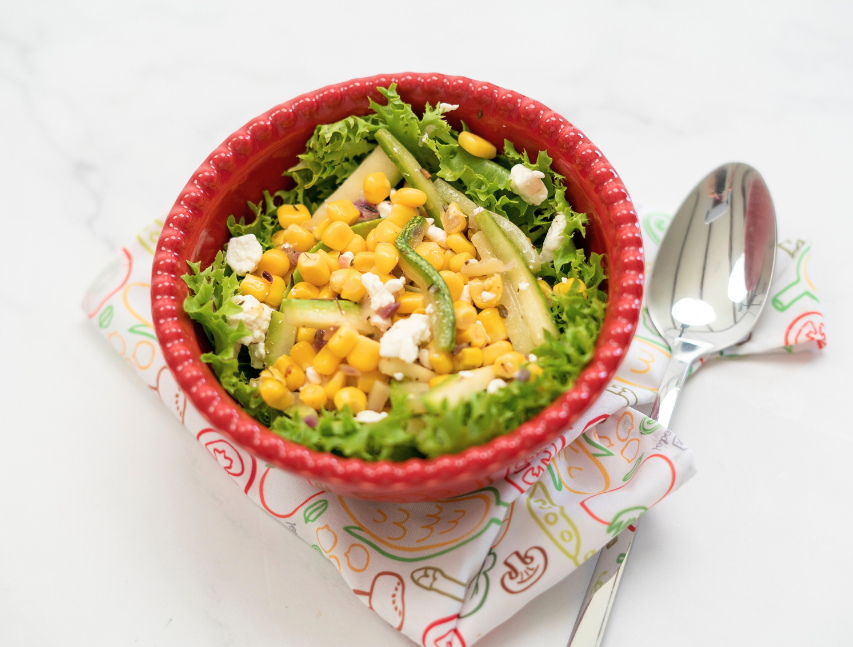 Ensalada de maíz y zuchinni
