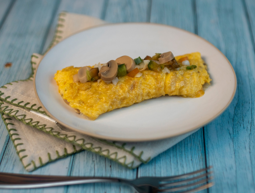 Omelette con hongos